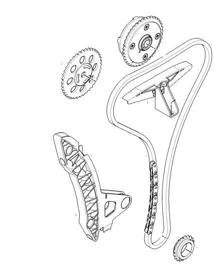 TIMING CHAIN KIT+VVT GEAR FOR PEUGEOT 207 308 3008 5008 RCZ 1.6L TURBO THP EP6DT - Image 5