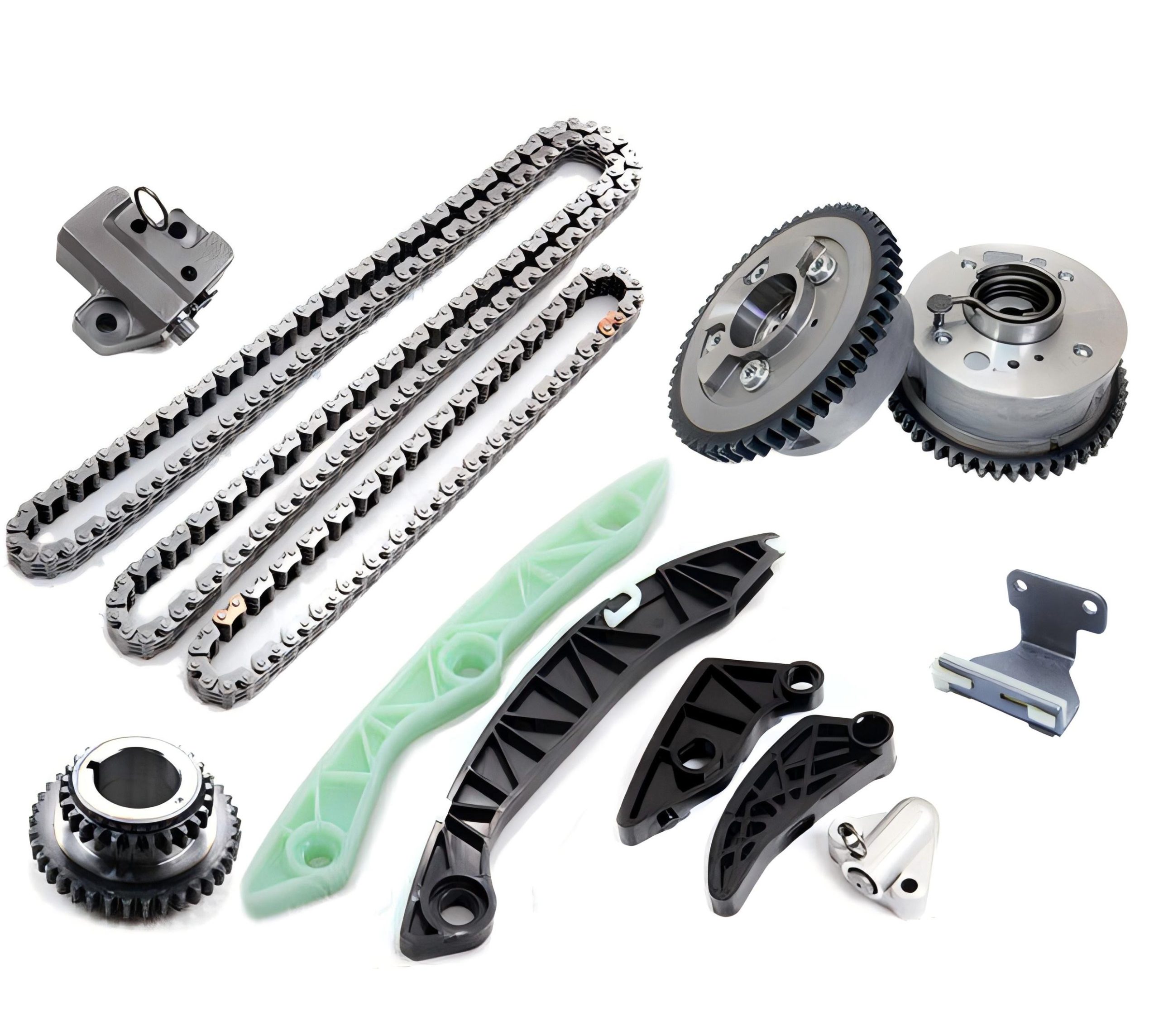 Timing Chain Kit w/2 VVT Gears For MITSUBISHI Outlander Lancer 2.4L 4B12 2005-15