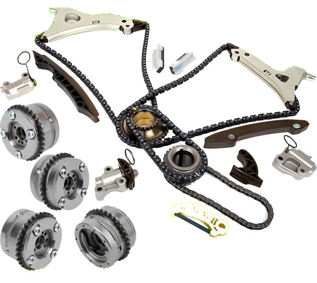 4xCamshaft Adjusters+Timing Chain Kit For Mercedes-Benz W212 W166 M276 E350 C350