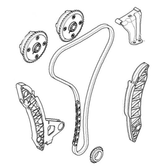 Timing Chain Kit For MINI COOPER R56-R61 N12 N16 N18 1.6L w/2xCamshaft VVT Gears - Image 5