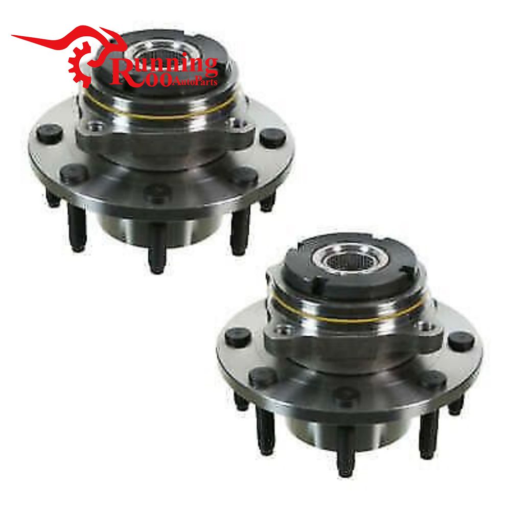 Pair Front Wheel Bearing Hub For Ford F250 F350 RM RN No ABS Single Rear Wheel